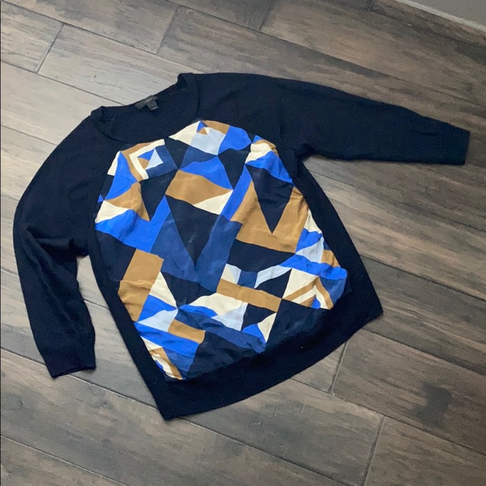 J.Crew wool/silk sweater shirt